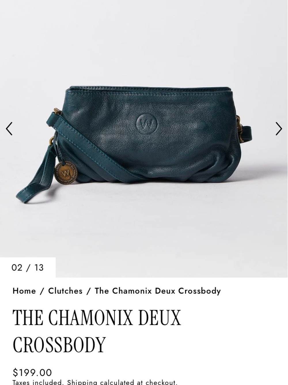 Wanderers Travel Co. Chamonix Deux Crossbody Bag